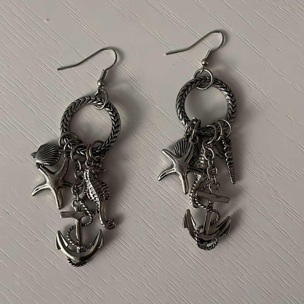 Dangling Earrings - ocean charms